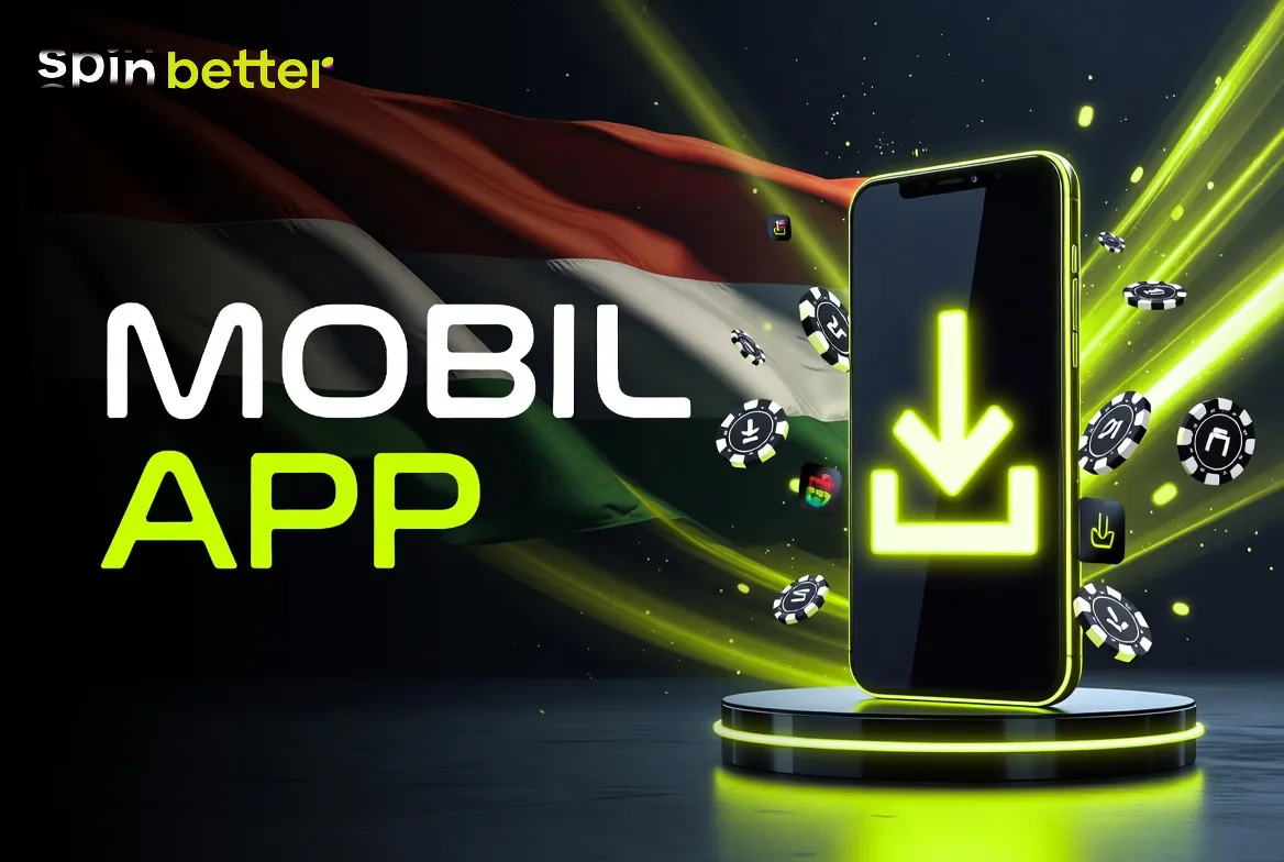 SpinBetter app letöltési oldala Android és iOS készülékekhez